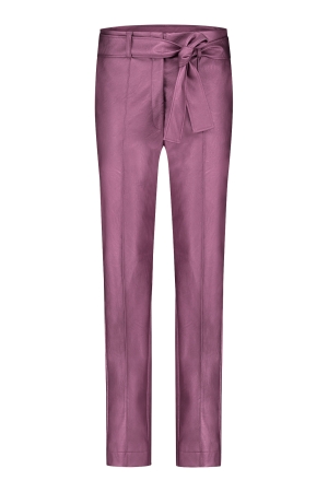 Studio Anneloes Studio Anneloes mita faux leather trousers 09709 Broek 5200 purper