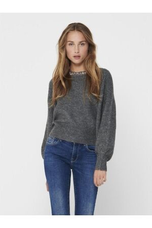 Only Only onlelsa l/s pullover knt 15210667 Trui medium grey melange