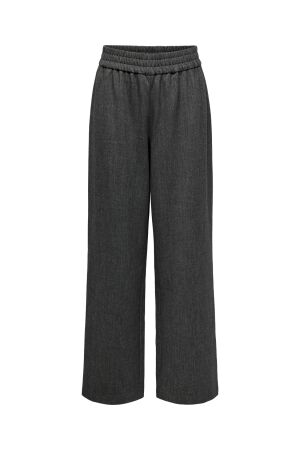 Only Only onlelise mw wide pull-up pant tlr noos 15324530 Broek dark grey melange