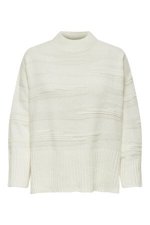 Only Only onlima ls loose struc highneck cc knt 15324514 Trui cloud dancer