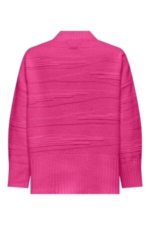 Only Only onlima ls loose struc highneck cc knt 15324514 Trui fuchsia purple