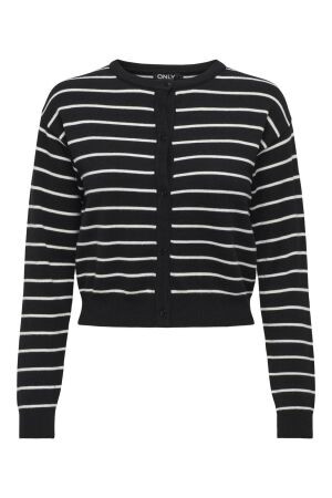 Only Only onlbaria ls o-neck cardigan cc knt 15325321 Vest black cloud dancer