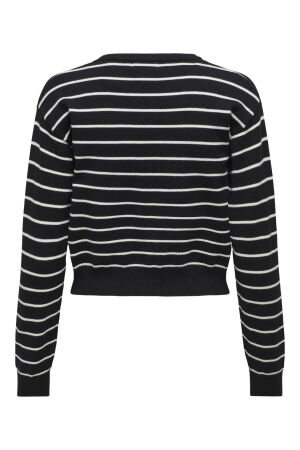 Only Only onlbaria ls o-neck cardigan cc knt 15325321 Vest black cloud dancer