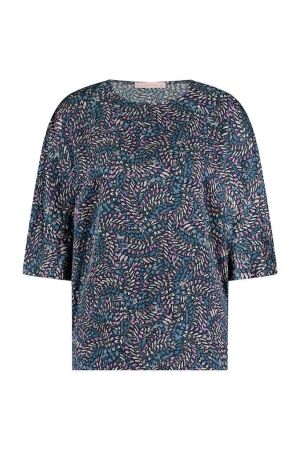 Studio Anneloes Studio Anneloes birgit satin brench top 09768 T-shirt Korte mouw 9997 multi color