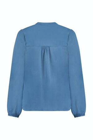 Studio Anneloes Studio Anneloes birdie satin blouse 09856 Blouse 6303 mid jeans