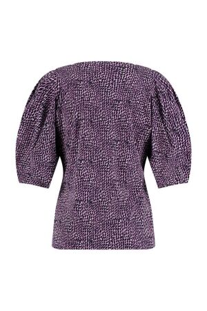 Studio Anneloes Studio Anneloes essie spot top 09792 T-shirt Korte mouw 1169 off white/dark blue