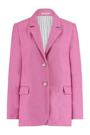 Studio Anneloes Studio Anneloes sofie tweed blazer 09795 Blazers 4900 dark pink 4900 dark pink