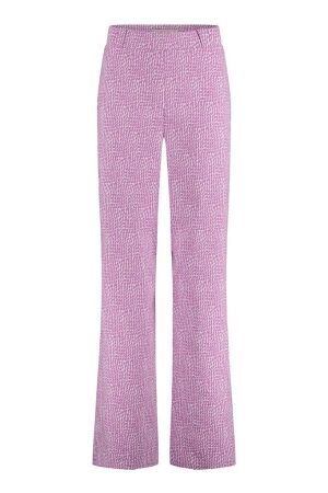 Studio Anneloes Studio Anneloes dali spots jacquard trousers 09802 Broek 1149 offwhite/dark pink