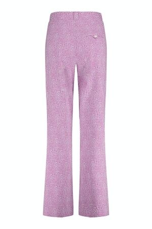 Studio Anneloes Studio Anneloes dali spots jacquard trousers 09802 Broek 1149 offwhite/dark pink