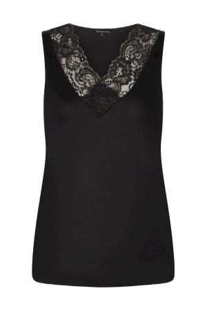 Tramontana Tramontana pippa nos basic top v-neck lace Tops en Singlets 009000-black 009000-Black