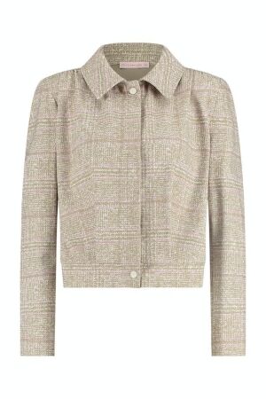 Studio Anneloes Studio Anneloes goldie bonded check jacket 09928 Jackets 1116 offwhite/clay