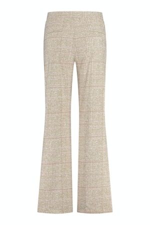 Studio Anneloes Studio Anneloes meghan bonded check trousers 09930 Broek 1116 offwhite/clay