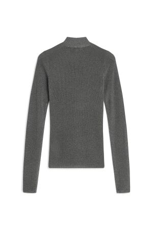 Josh V Josh V jip jv-2409-2101 T-shirt Lange mouw 564 graphite glitter