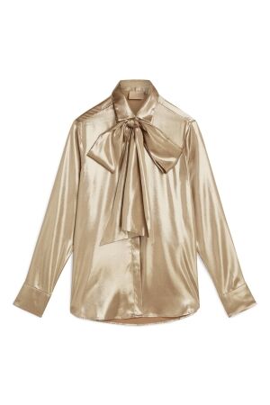 Josh V Josh V sydney jv-2411-0106 blouse Lange mouw 999 dark gold