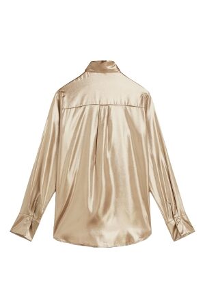 Josh V Josh V sydney jv-2411-0106 blouse Lange mouw 999 dark gold