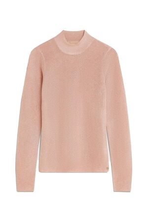 Josh V Josh V jip jv-2408-2101 T-shirt Lange mouw 562 dusty pink glitter