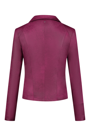 Helena Hart Helena Hart 7288 zipper biker Blazers framboos