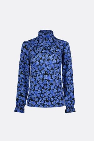 Fabienne Chapot Fabienne Chapot billy top clt-top-18-aw24-0 T-shirt Lange mouw 0115 black/bright blue