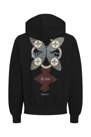 Jack & Jones Jack & Jones jornoho back graphic sweat hood 12263036 Hoodies black