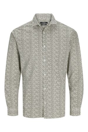 J&J Premium J&J Premium jprblablackpool stretch ls shirt sn 12260625 Overhemd cloud dancer slim fit