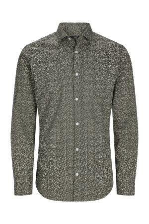 J&J Premium J&J Premium jprblablackpool stretch ls shirt sn 12260625 Overhemd peat slim fit