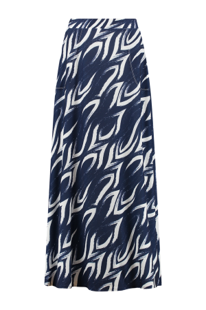 Helena Hart Helena Hart 7582solo rok angie print solo marine/wit