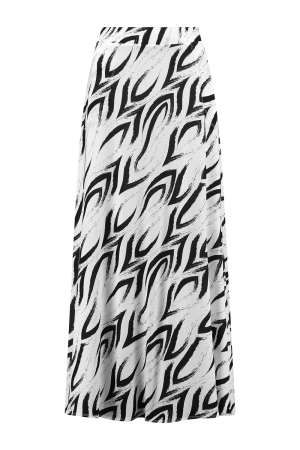 Helena Hart Helena Hart 7582solo rok angie print solo wit/zwart