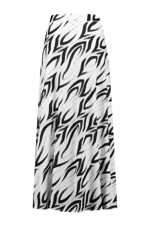 Helena Hart Helena Hart 7582solo rok angie print solo wit/zwart