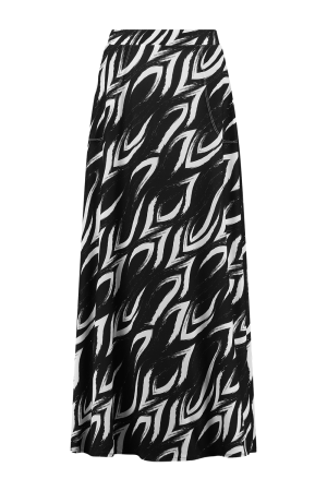 Helena Hart Helena Hart 7582solo rok angie print solo zwart/wit