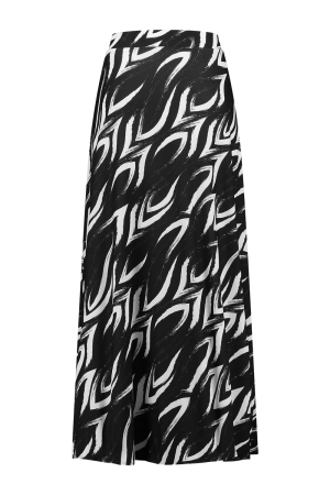 Helena Hart Helena Hart 7582solo rok angie print solo zwart/wit