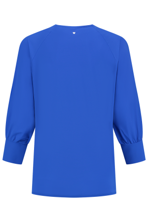 Helena Hart Helena Hart 7570 top hollie transfer T-shirt Lange mouw electric blue