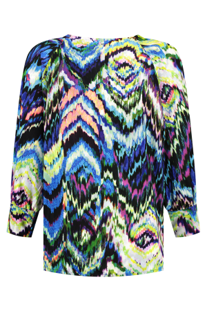 Helena Hart Helena Hart 7569flow top hollie print flow T-shirt Lange mouw multi