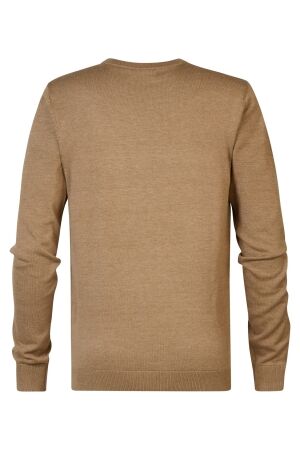 Petrol Petrol m-3040-kwr201 knitwear round neck basic Trui 7140 oak