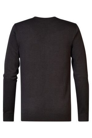 Petrol Petrol m-3040-kwr201 knitwear round neck basic Trui 9091 dark black