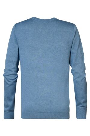 Petrol Petrol m-3040-kwv200 knitwear v-neck basic Trui 5183 light shadow