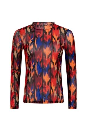 Lofty Manner Lofty Manner top layne pi06 T-shirt Lange mouw 788 tiber river print