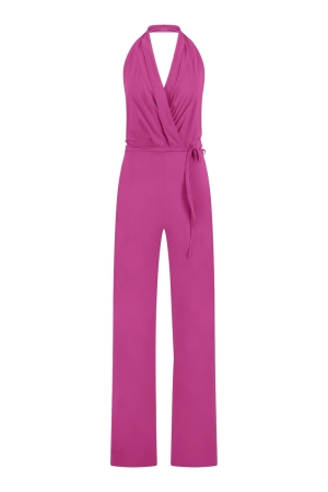 Studio Anneloes Studio Anneloes elena halter jumpsuit 11110 Jumpsuit 5500 new fuchsia