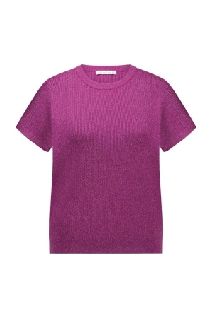 Studio Anneloes Studio Anneloes tanya rib lurex pullover 11200 Trui 5500 new fuchsia