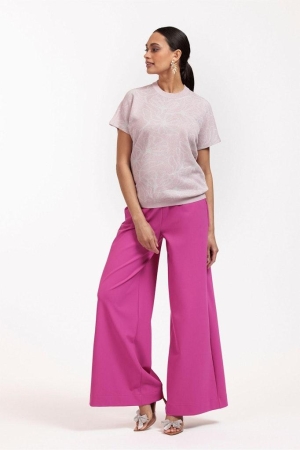 Studio Anneloes Studio Anneloes kalani jacquard flower pullover 11196 Trui 1914 pale pink/kit
