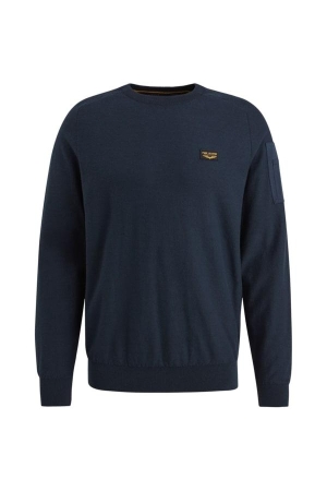 PME Legend PME Legend pkw0000331 r-neck american classic buckley Sweater 5073 - sky captain