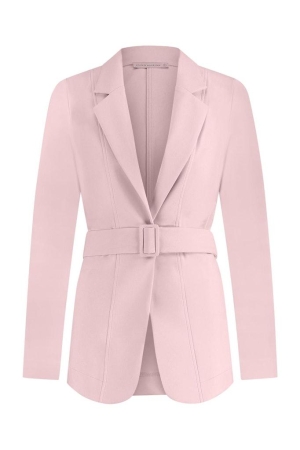 Studio Anneloes Studio Anneloes jade bonded buckle blazer 11081 Blazers 1900 pale pink