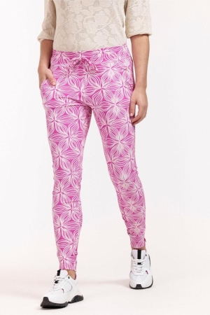 Studio Anneloes Studio Anneloes stairdown batik trousers 11087 Broek 5514 fuchsia/kit