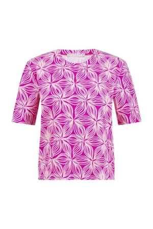 Studio Anneloes Studio Anneloes lott batik tee 11088 T-shirt Korte mouw 5514 fuchsia/kit