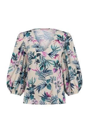 Studio Anneloes Studio Anneloes nieve floral top 11091 T-shirt Korte mouw 9997 multi color