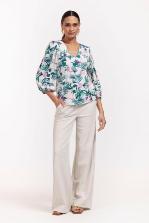 Studio Anneloes Studio Anneloes nieve floral top 11091 T-shirt Korte mouw 9997 multi color