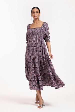 Studio Anneloes Studio Anneloes lucia batik dress 11093 Jurk 6919 d.blue/pale pink