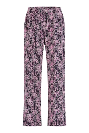 Studio Anneloes Studio Anneloes doro batik trousers 11134 Broek 6919 d.blue/pale pink