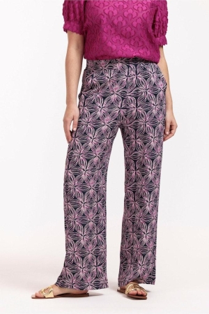 Studio Anneloes Studio Anneloes doro batik trousers 11134 Broek 6919 d.blue/pale pink