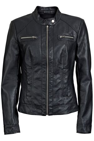 Only Only 15081400 onlbandit faux leather biker Leer en leatherlook black 15081400