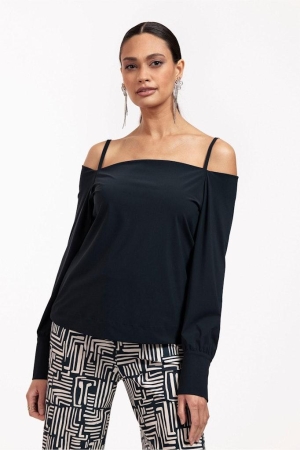 Studio Anneloes Studio Anneloes rosa top 11086 T-shirt Lange mouw 6900 dark blue